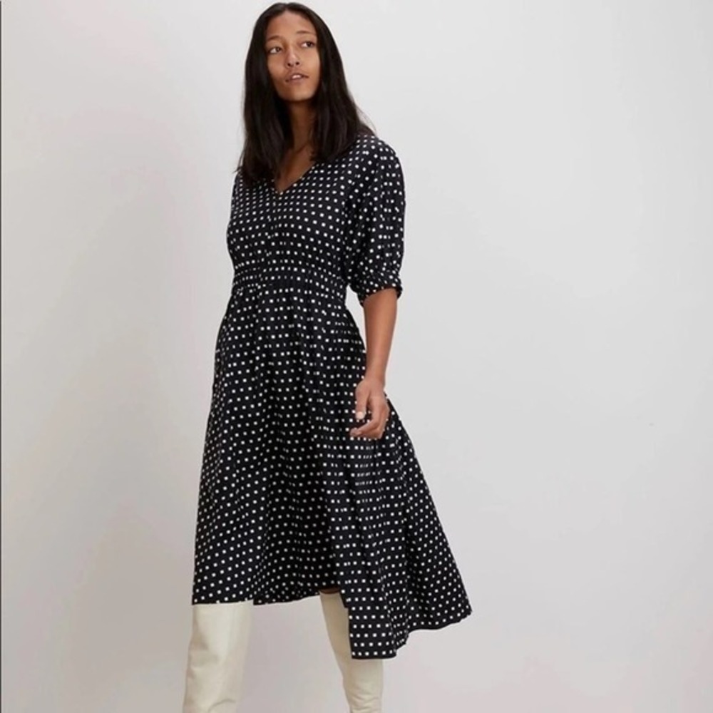 NWT The Kit by Daniel Vosovic Sophie Dress in Black Cubes‎ Size XS